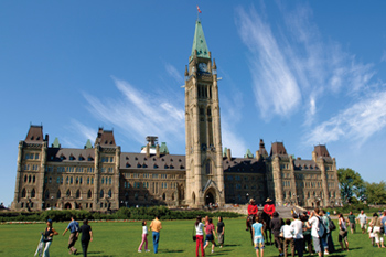 Visiting Parliament Hill - Ottawa Student Trip
