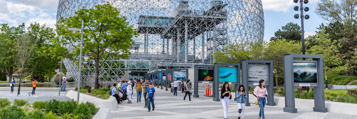 Educational Student Tours to Montreal - visiting the Biosphere